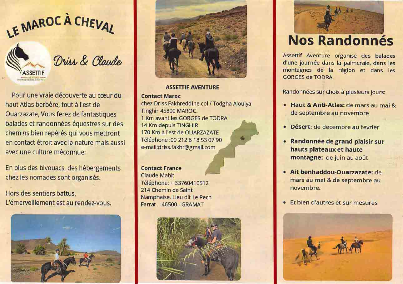 &Eacute;quitation au Todra