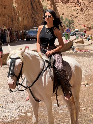Horseback riding in the Todra Valley