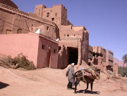 Der Ksar Tinerhir im Todratal, Marokko.
