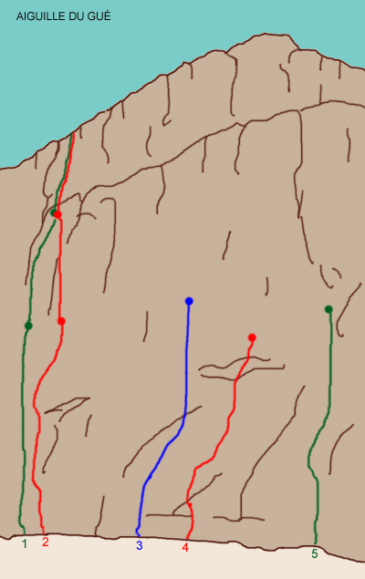 Climbing in Todra Gorge, Aiguille du Gu�.