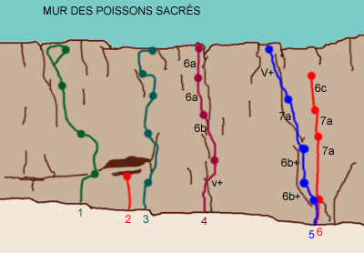 Climbing in the Todra Gorges.