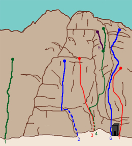 Climbing in the Todra Gorges.