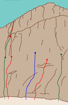 Climbing in the Todra Gorges.