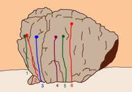 Climbing in the Todra Gorges.
