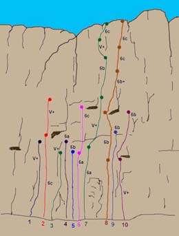 Climbing in the Todra Gorges, El Mansour Beach.