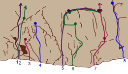 Climbing in the Todra Gorges.