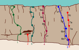 Climbing in the Todra Gorges.