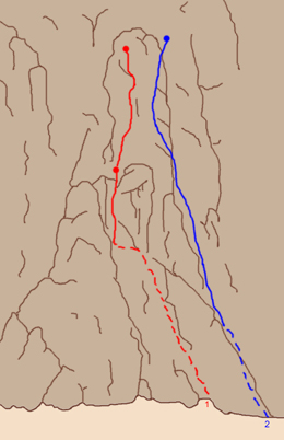 Climbing in the Todra Gorges.