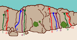 Climbing in the Todra Gorges.