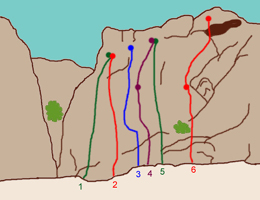 Climbing in the Todra Gorges.