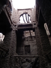 Maison dans le ksar Tamnougalt, sud du Maroc.