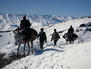 El Gran Atlas central en invierno.
