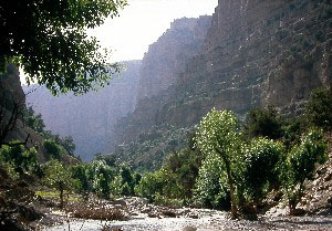 Assif Melloul en el Gran Atlas central, Marruecos.