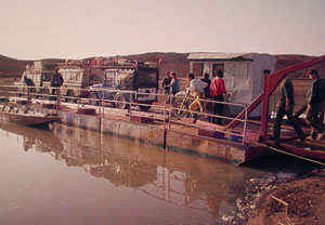 Travessa del riu Niger prop de Gao.