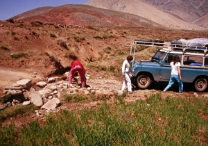 Pista al sud del Jebel Toubkal, Marroc.