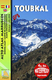Mapa Piolet del Jebel Toubkal.