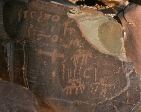Gravats rupestres de Tinzouline, sud del Marroc.