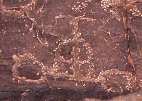 Gravats rupestres de Taouz, sud del Marroc.