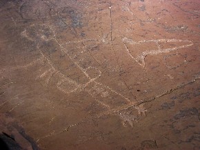 Gravat rupestre a Oukaimeden, Gran Atlas.